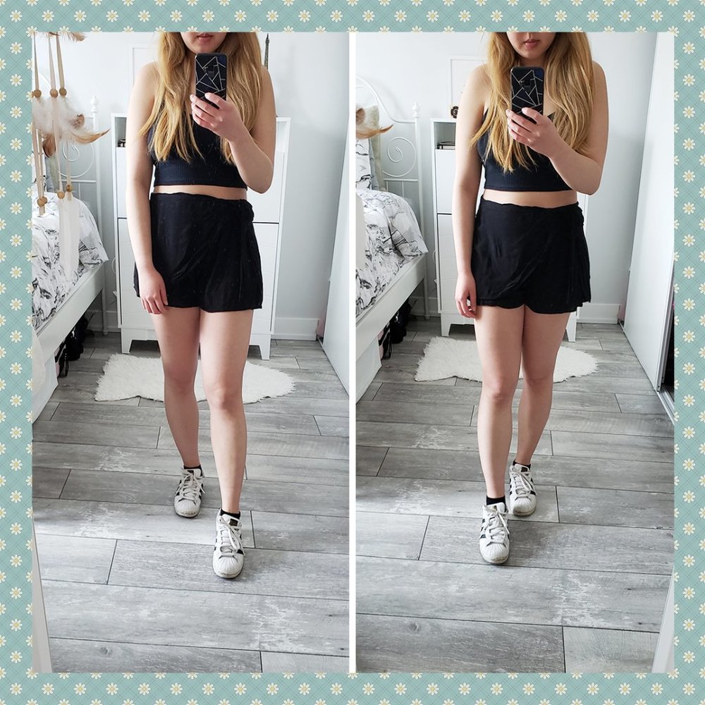 Free‎ People Black Skort